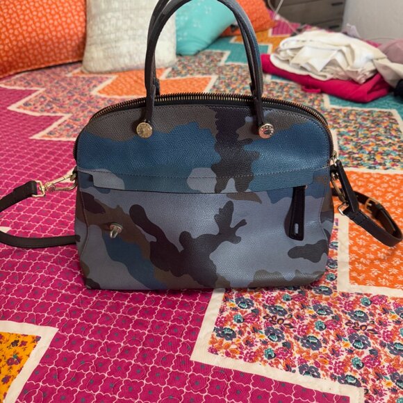 Furla Camouflage Dome Satchel Crossbody